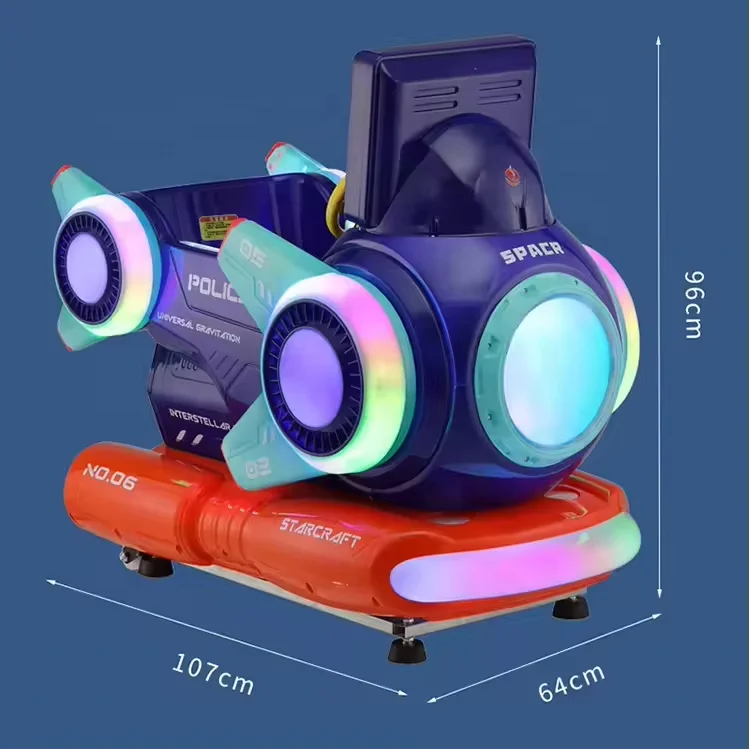 Hot Quality Coin-operated Rocking Car for Shopping Mall Supermarket Entrance Electric Commercial Children's Toy 220V 12-Month