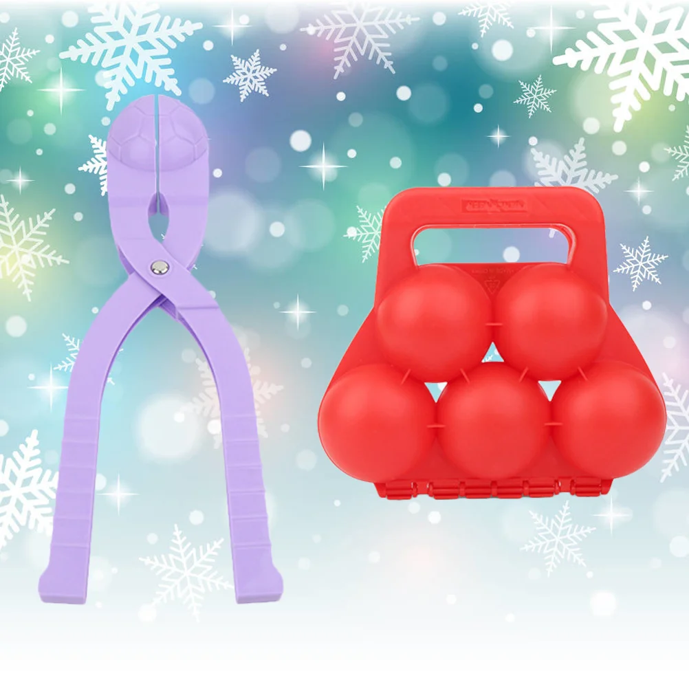 2 قطعة قالب غير قابل للانزلاق مقبض بلاستيكي ألعاب خارجية شتوية سريعة وسهلة مستديرة للأطفال ثلج