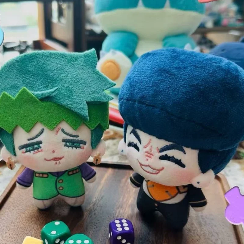 10cm JoJo's Bizarre Adventure Rohan Kishibe Higashikata Josuke Anime Figures Plush Cosplay Dress Up Cotton Doll Toy for Kid Gift