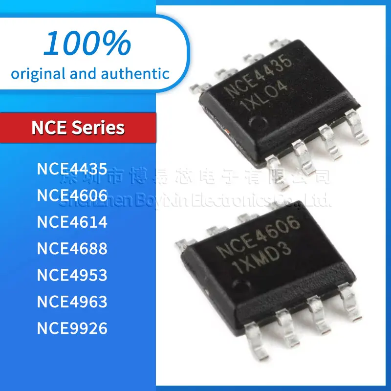 Tubo do efeito de campo MOSFET, original e genuíno, NCE4435, NCE4606, NCE4614, NCE4688, NCE4953, NCE4963, NCE9926, SOP-8, 5 PCes