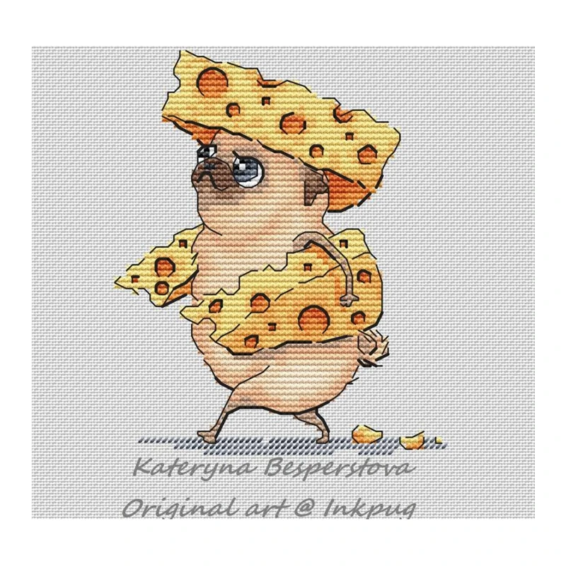 

Cross-stitch set: Summer Heat 28ct, 18ct, 14ct, 11ct. You can choose the printed fabric hand-embroidery material pack