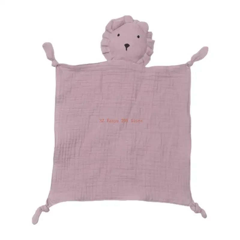 

96GC Muslin TowelAppease Towel Comfort Sleeping Cuddling Soft Gauze Bibs Teether Bibs