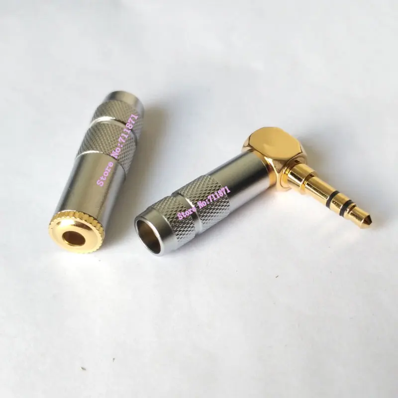 DIY Audio Line 1/8 TRS 3.5mm Jack Adapter Weld 3.5 Audio Line Connector solder 3.5mm Audio Cable Male Female Adapter 3.5 Jack