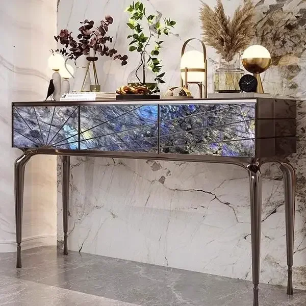 AA Light luxury high-end sense entrance table entry door is facing the art marble entrance cabinet
