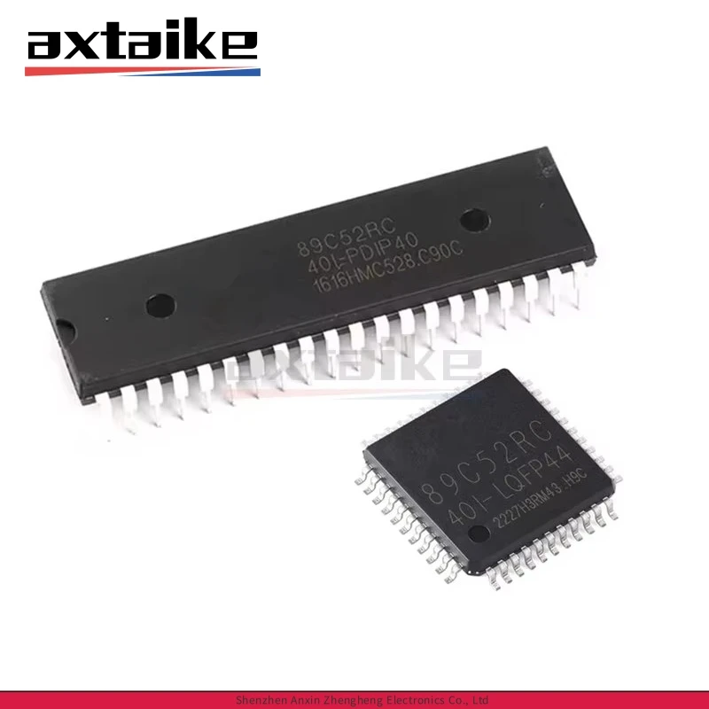 

5PCS STC89C52RC-40I-PDIP40 STC89C52RC-40I-LQFP44 STC89C52 89C52RC 51 Series 8KB 512Byte 3.3V~5.5V MCU AT89C52 Singlechip IC