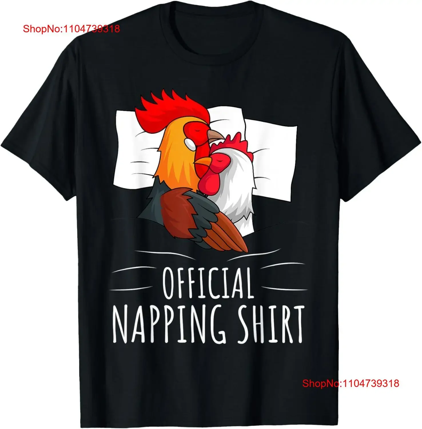 

Sleeping Chicken Rooster Farmer Official Napping T Shirt vintage Washed Unisex Soft Top For Everyday Wear designer clothes
