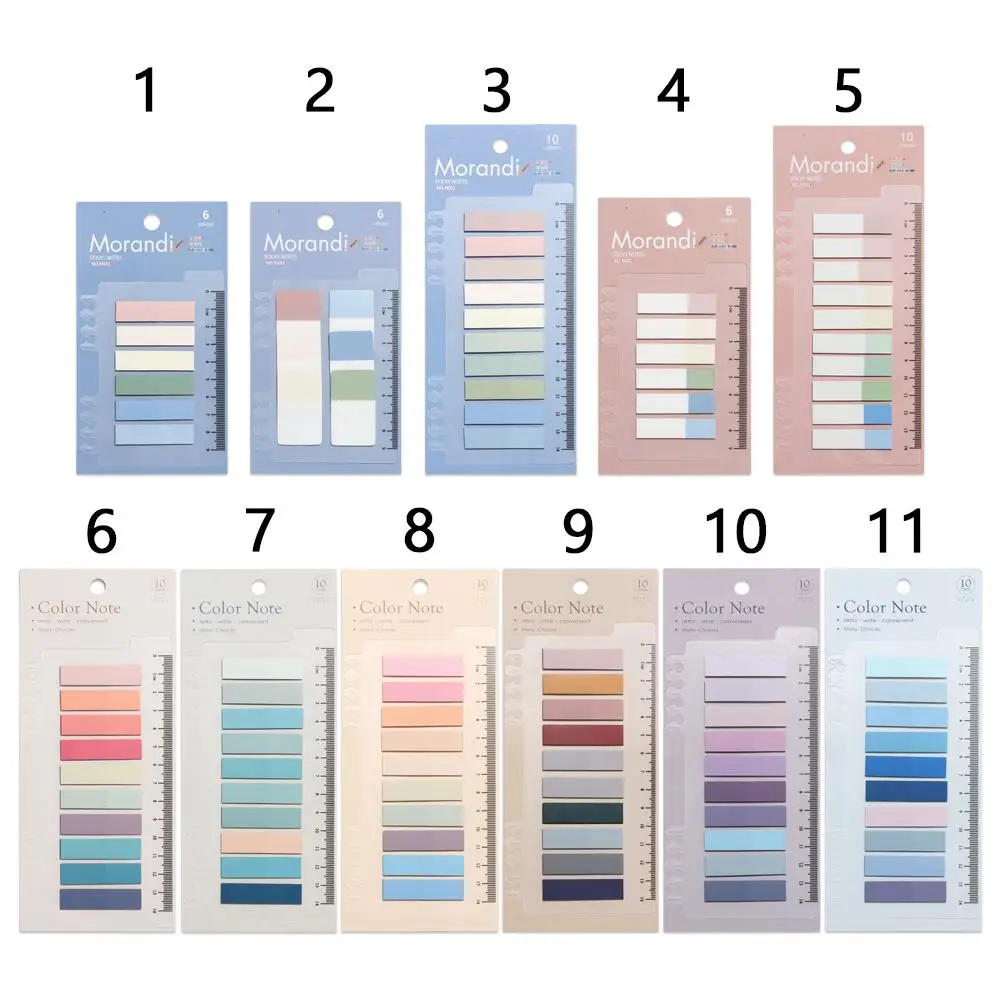 60/120/200pcs Novelty DIY Tab Strip Office Supplies Index Flags Label Loose-leaf Paster Sticker Memo Pad Sticky Notes