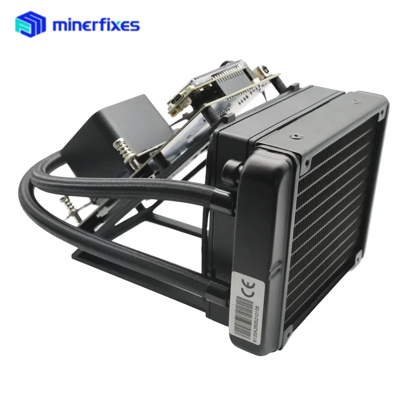 جهاز تعدين بيتكوين صغير العلامة التجارية الجديدة NerdQaxe Hydro 4.8TH/S 60 واط BTC مينر 4 BM1370 رقائق 2.4G WiFi مفتوحة المصدر أداة التشفير جهاز تعدين اليانصيب #2