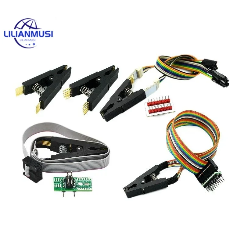 Programmer Test Clip SOP16 Eight-pin BIOS Clip Wide and Narrow Body 16-pin Universal Clip Adapter Clip IC Socket Burning Chip