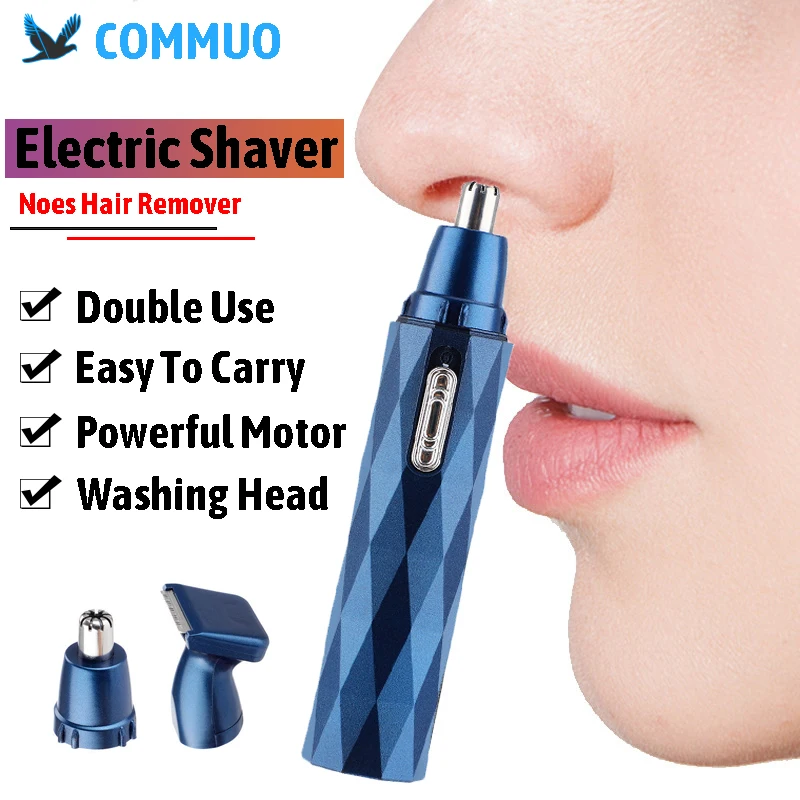 Electric Shaving Nose Ear Trimmer Safe Face Care Rechargeable Nose Hair Trimmer for Men Shaving Hair Removal Razor Beard