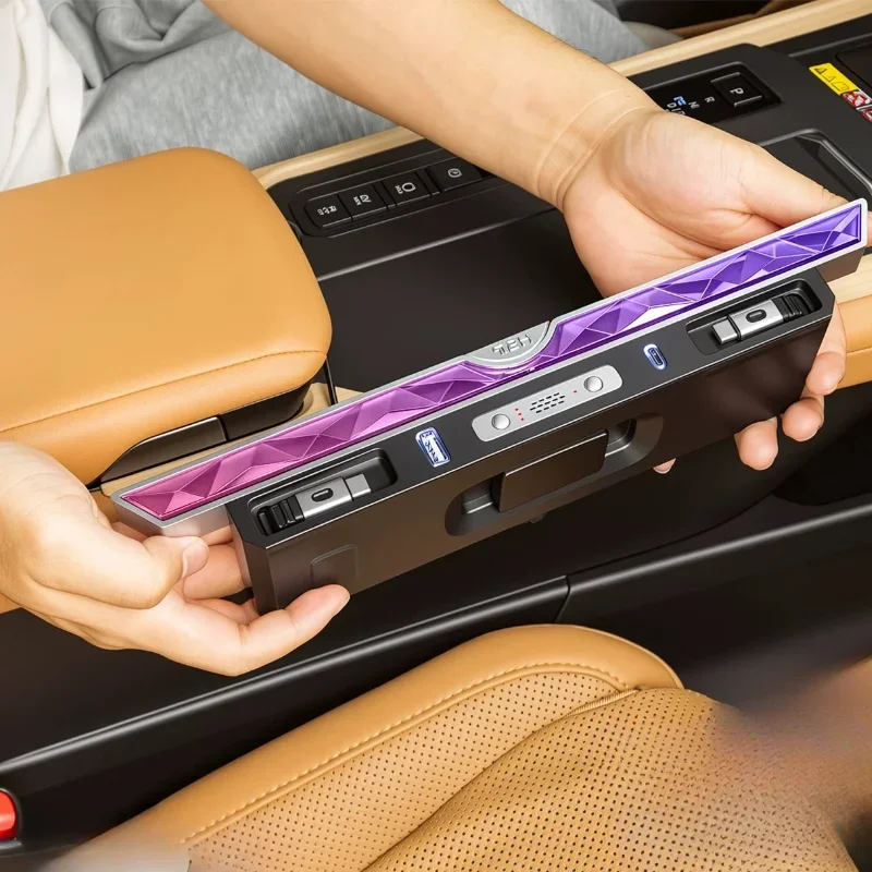 Car Docking Station Console Phone Charger with Fragrance Crystal Ambient Light Accessories For Lexus ES 2018-2026/ RX 2023-2026