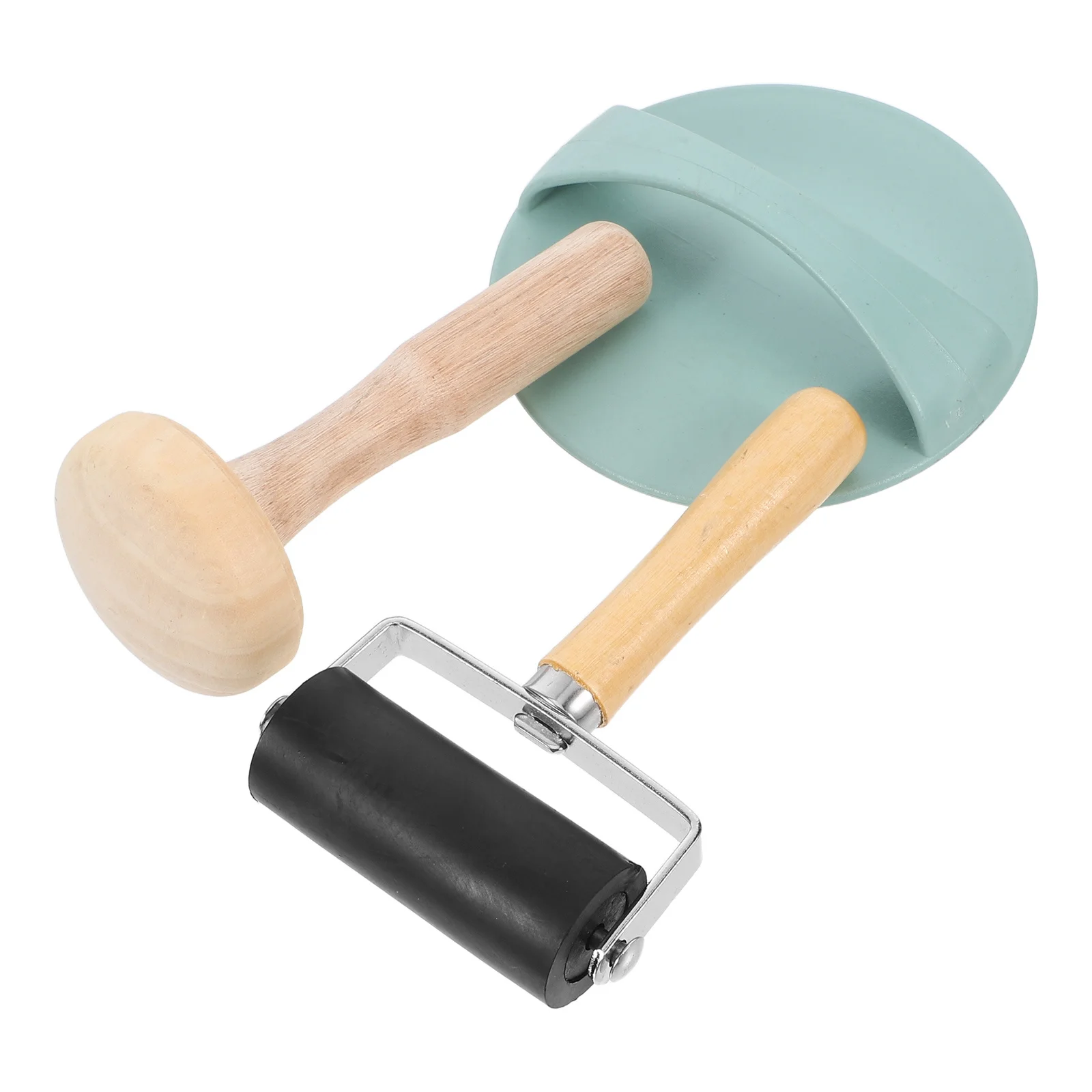 

1Set Printmaking Tool Set Ergonomic Block Printing Roller Press Mushroom Design for Printmaking Ink Rolling Craft