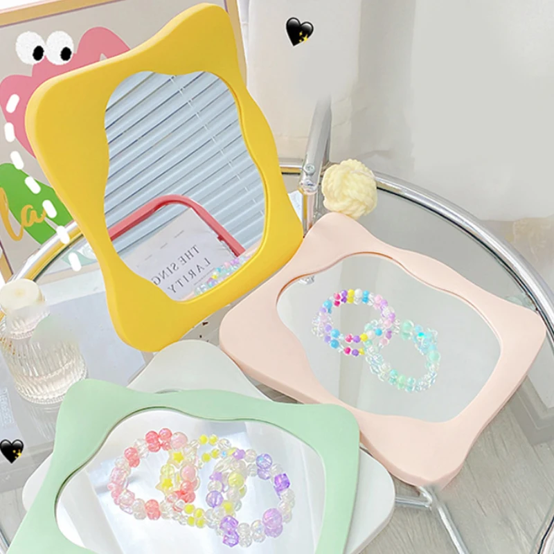 女性用化粧鏡,不規則な装飾ミラー,学生用寮用品,家用クリエイティブミラー