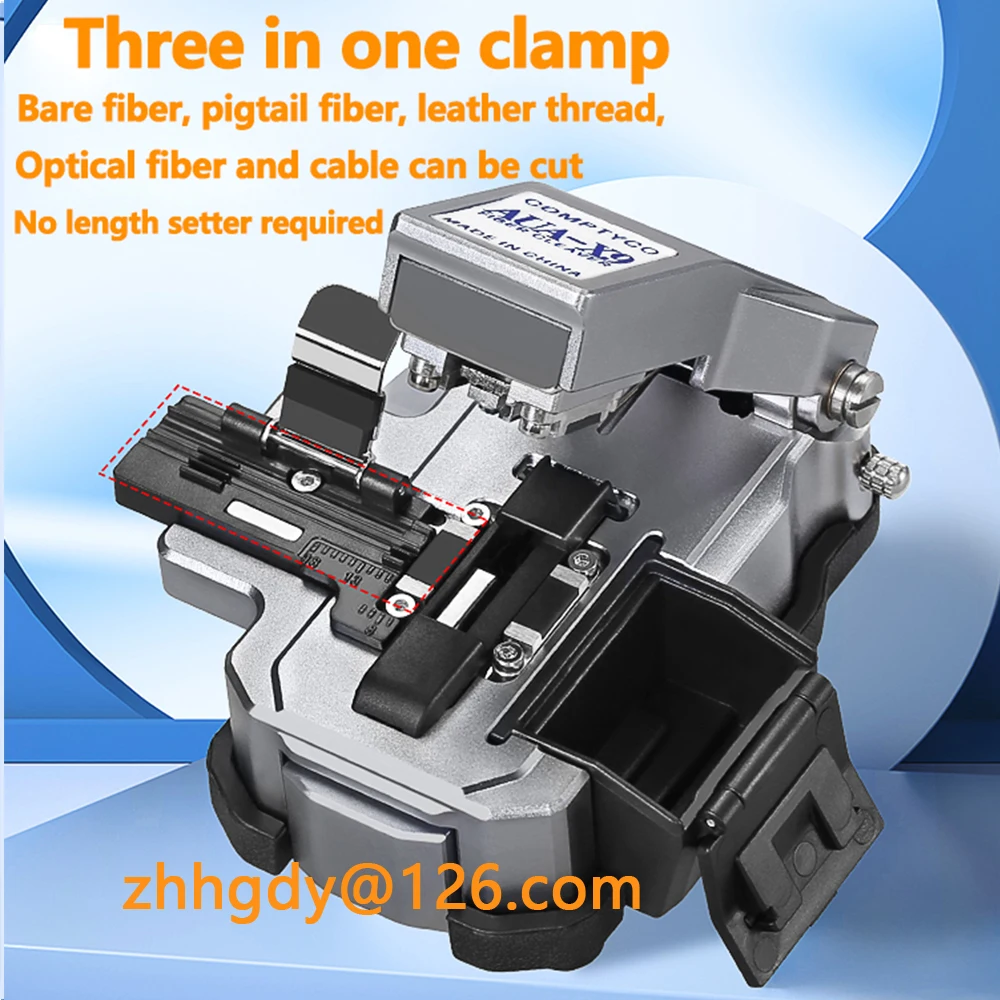 FTTH high-precision AUA-X9 for cold joint/hot melt optical fiber cutting machine 24 surface blade 3-in-1 fixture cutting tool