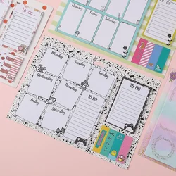 180 Sheets Weekly Planner Sticky Notes Set 80 GSM Thick Self-Adhesive Paper To Do List Weekly Schedule Memo Strips Reminder Pads