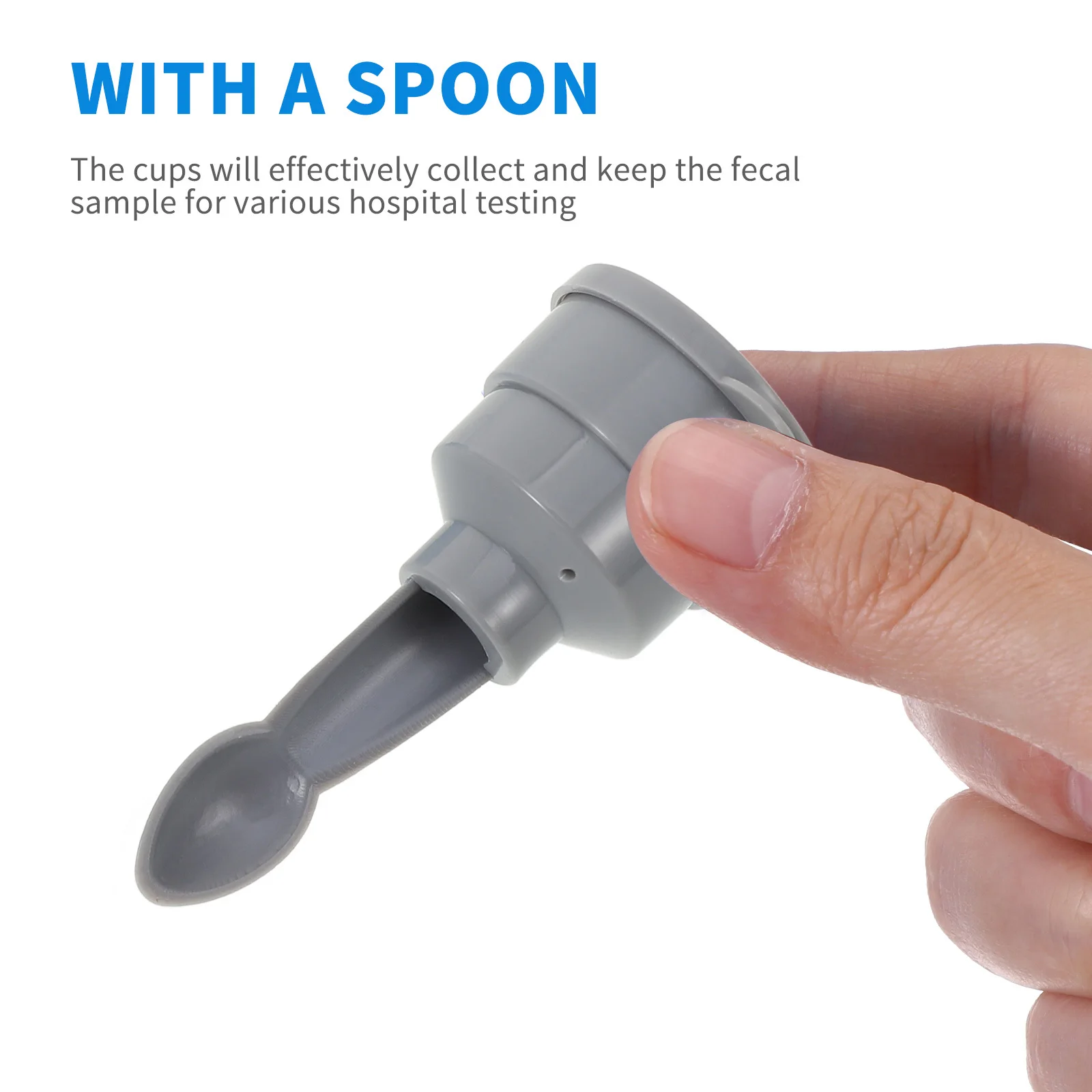 

10Pcs Stool Cups with Lid Graduated Stool Sample Cups for Accurate Measurement and Easy Laboratory Testing Sampling Container