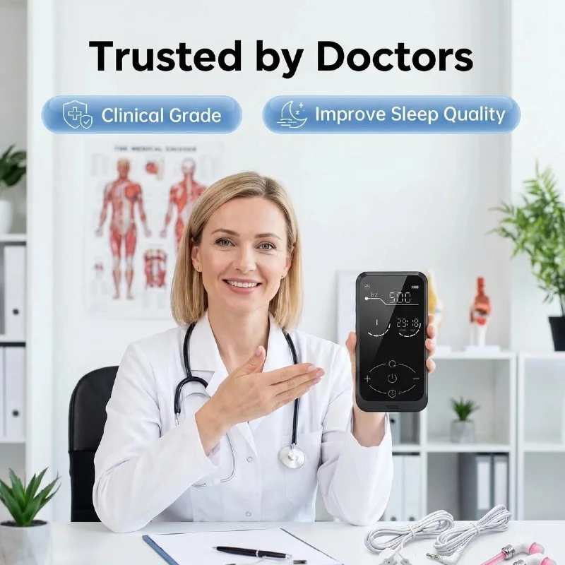 Medical Grade Brain Electrode Stimulation Device for ADHD Cognitive Performance Anxiety Management Home Recovery