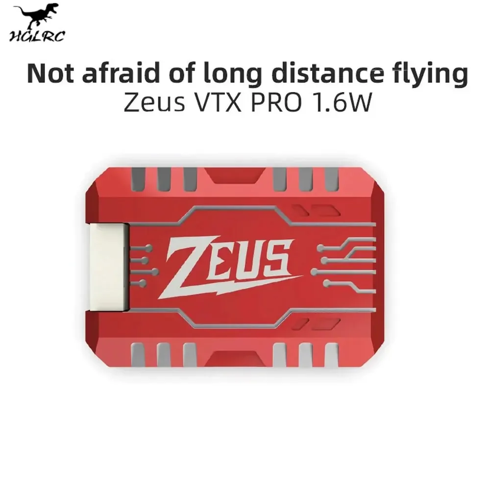 HGLRC Zeus VTX PRO 1.6W 5.8G Transmisja obrazu 40CH z mikrofonem PIT/25/400/800/1.6W Regulowany dla RC FPV Racing Drone