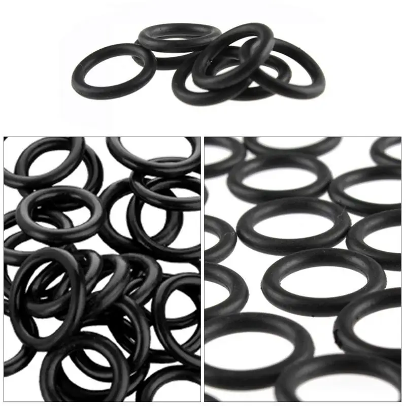 O-Ring 50PCS Type Waterproof Gasket Washer Flat Ring Gasket Washer Rubber Ring Machine Faucet Seal Pipe Tube Joint Seal