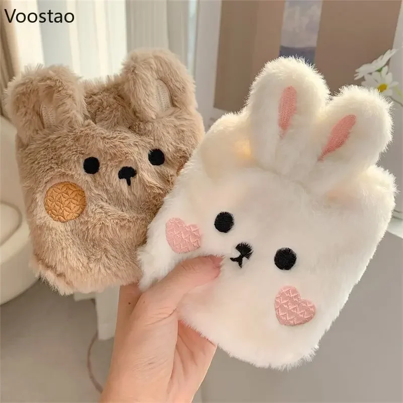 Japanese Cute Bunny Lolita Plush Cartoon Girl Underwear Sweet Underpants Soft Warm Kawaii Bear Briefs Female Lingerie Panties