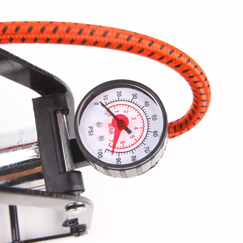 

Car High-Pressure Foot Pump With Pressure Gauge Anti-Slip Tire Inflator For Bicycle Motorcycle Rubber Boat Inflatable Bed
