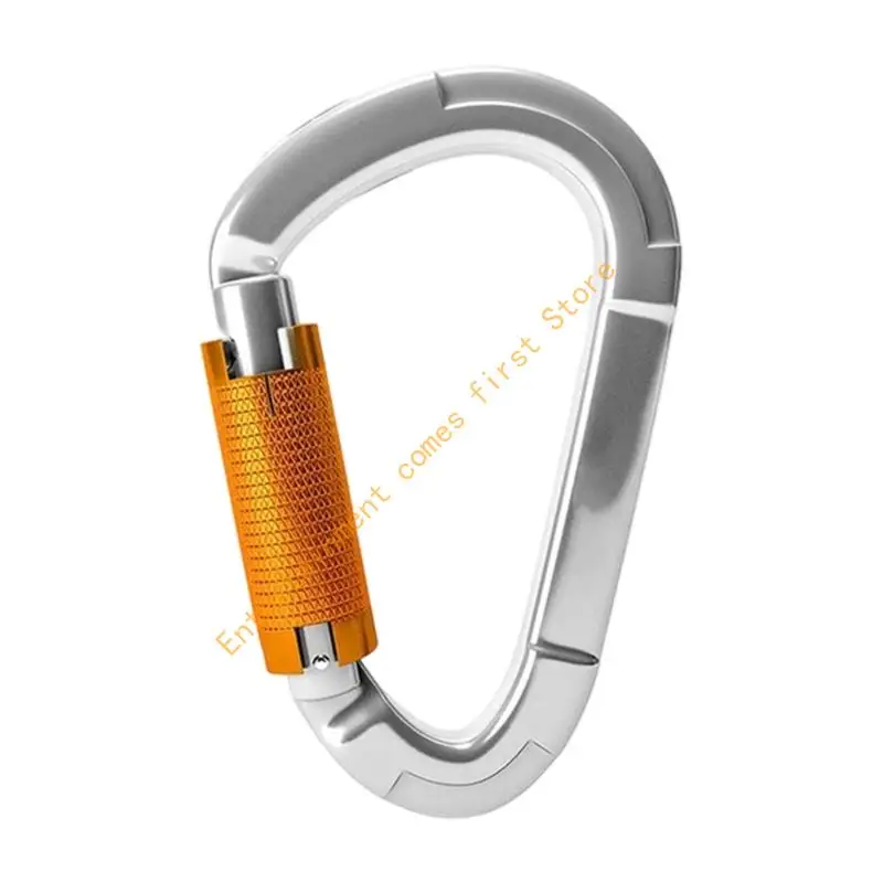 Aluminum Climbing Carabiner with Auto-Locking Gate for Rappelling and Caving 55KD