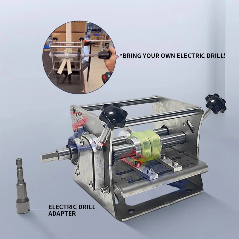 Edge banding slitting machine, edge banding divider, hand-cranked electric dust-free cutting belt into two burr-free equipment