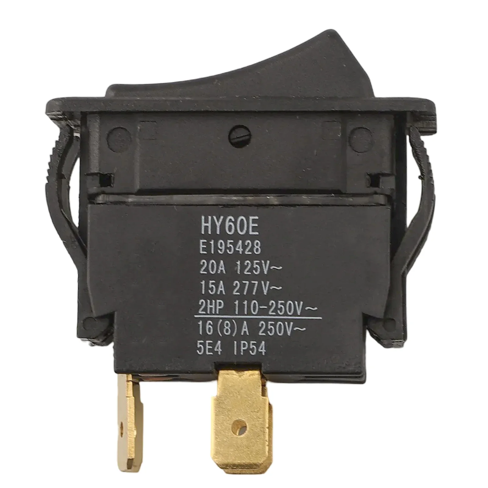 Heavy Duty Rocker Switch HY60E 20A Current Rating at 125V/250V Suitable for Electrical Loads in Diverse Environments