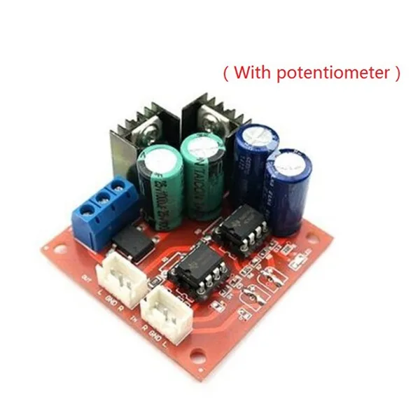 NE5532 Dual Op-Amp Preamp Stereo Audio Preamplifier Module Adjustable Magnification Dual AC 10-16V