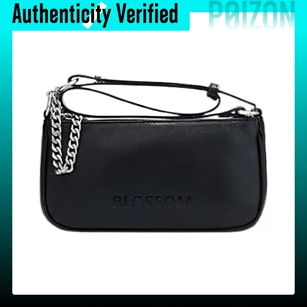 Li Ning Cherry Blossom Collection Polyurethane Handbag, Shoulder Bag, Crossbody Bag Regular Unisex Black ABDS349-1