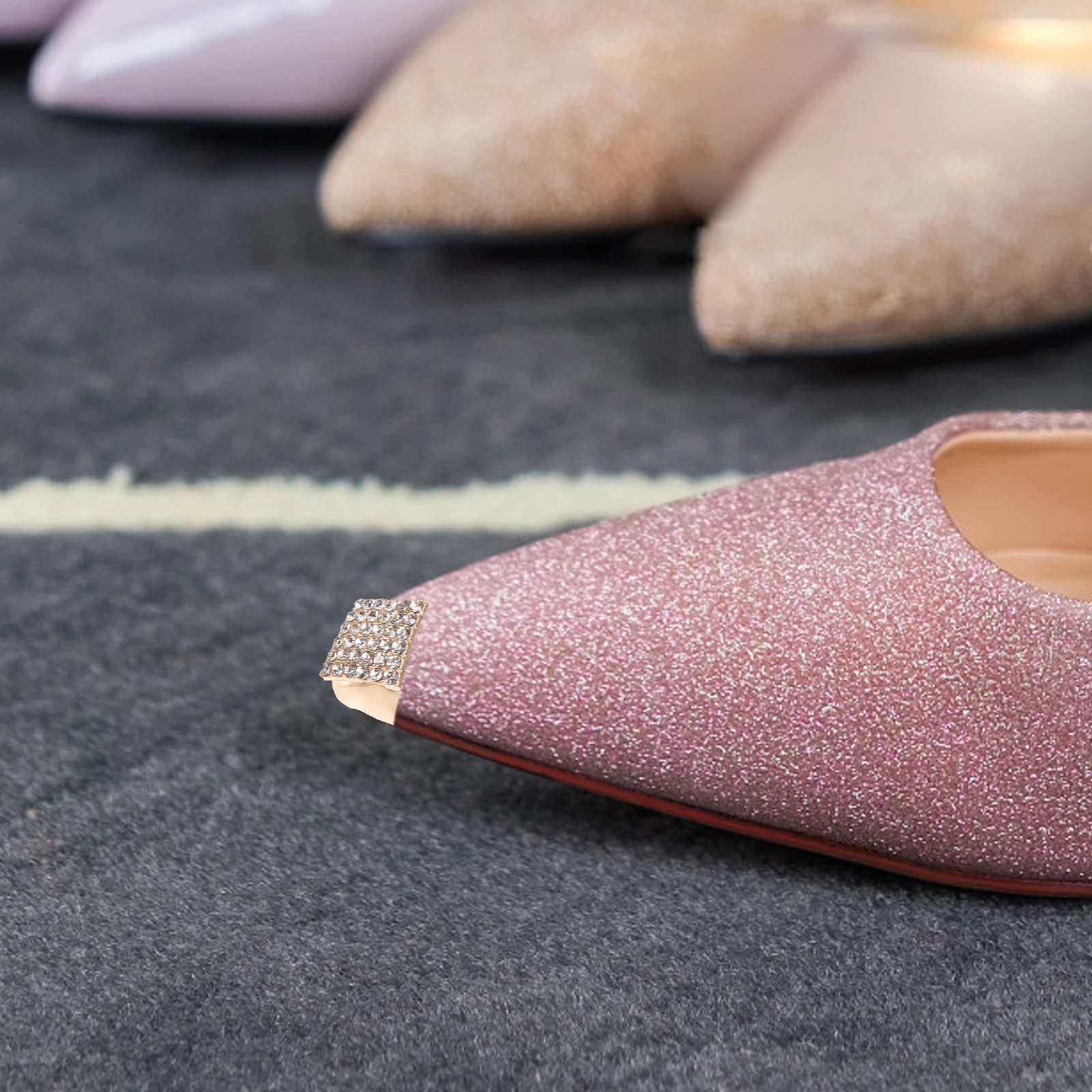 

2 Pairs Heel Shoe Protector Iron Toe Covers Durable Tips for Heels Bottom Boot Shoe Repair Kit Heel Repair Kit Replacement