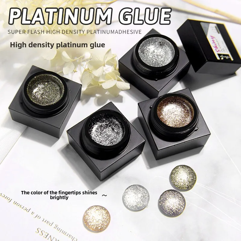 البلاتين مسمار الغراء هلام سوبر البريق البولندية الفضة الذهب ارتفع بريق الكتابة على الجدران شريط سحب خط هوك الموضوع العلاج بالضوء مانيكير