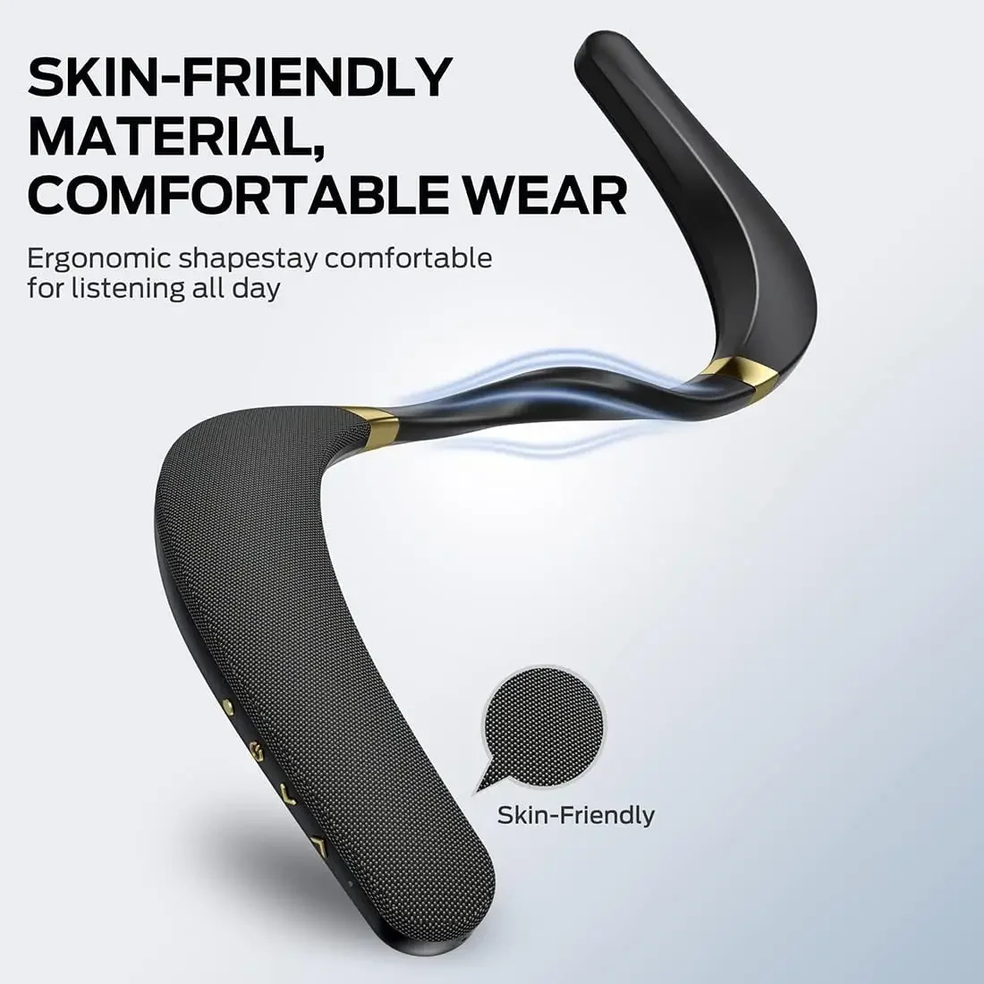 New Monster Boomerang Neck Band Bluetooth Speaker 3D Stereo Sound Neckband Speaker IPX7 Waterproof Wireless Wearable Speaker - view 3