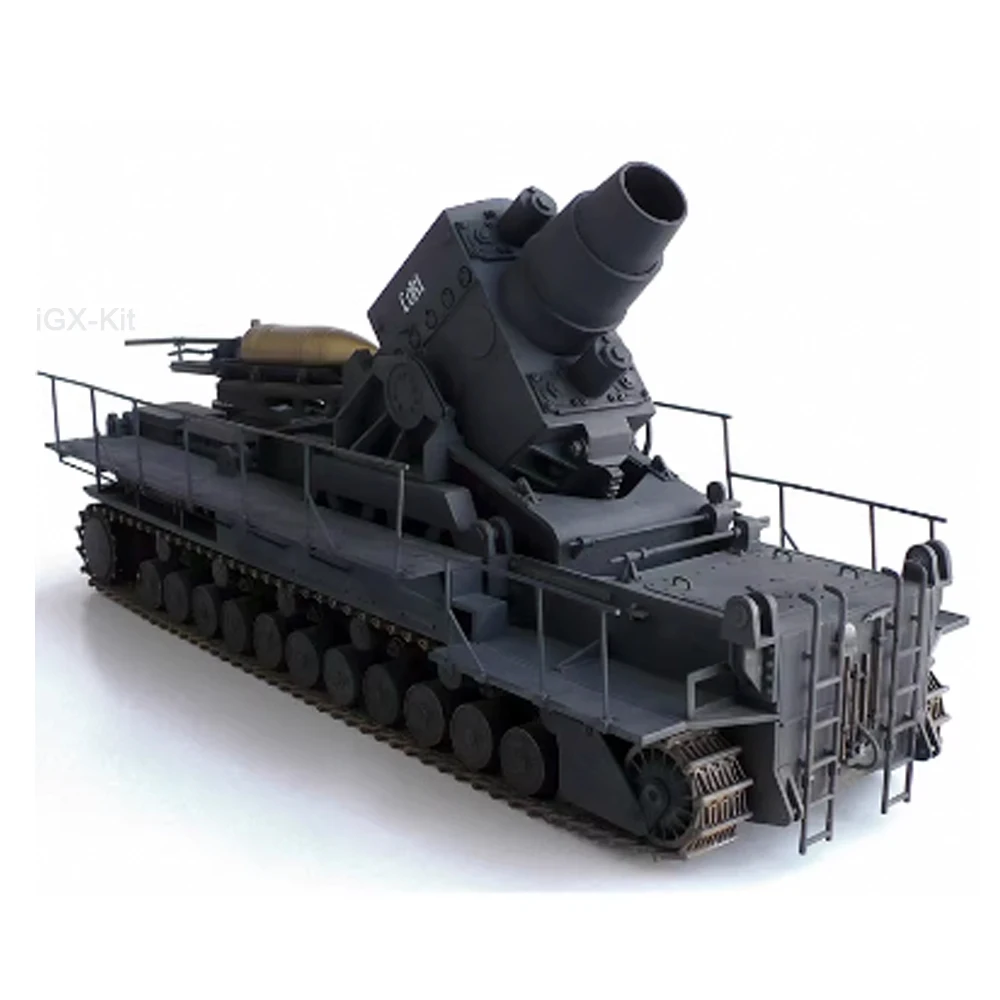 

Trumpeter 00208 1/35 Morser Karl Gerat 040/041 on Railway Transport Carrier Military Toy Plastic Assembly Building Model Kit