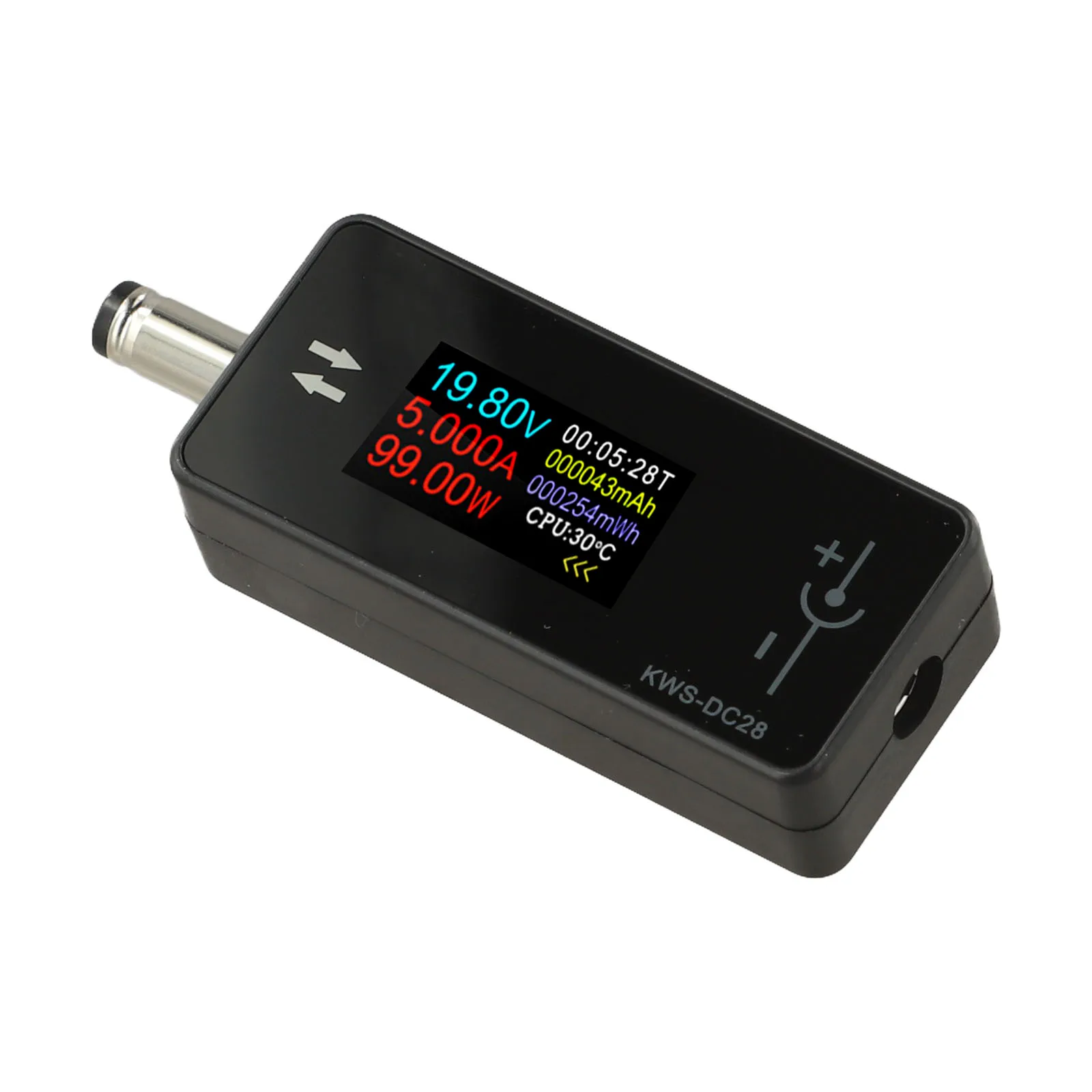 Current Meter DC Power Meter Bidirectional Current Detection Intelligent Current Memory Single-click Page Turn