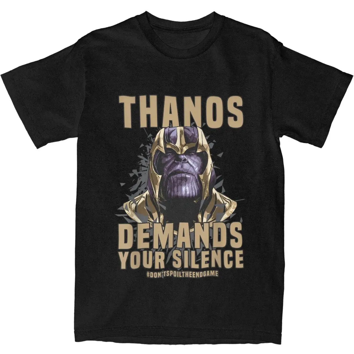 Avengers Endgame Thanos T-Shirt Man Y2K Fun Cotton T Shirts Summer O Neck Harajuku Tees Casual Oversize Tops