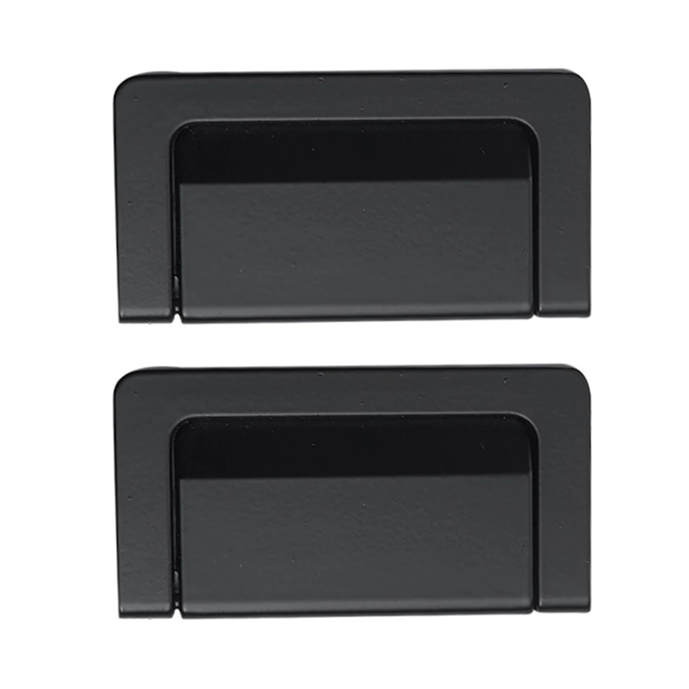 

2pcs Zinc Alloy Invisible Wardrobe H les Black Drawer Pulls Durable Furniture Cabinet Door Hardware Replacement