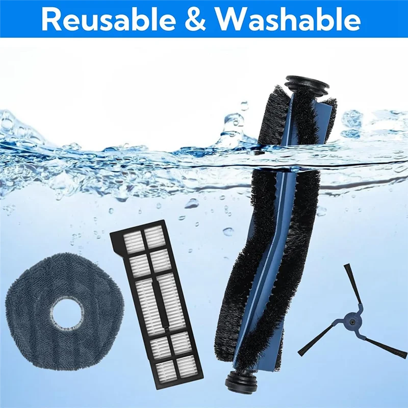 【Popular】 pour aspirateur Robot Eufy X10 Pro Omni, brosse latérale principale, filtre HEPA, tampon de vadrouille, accessoires de rechange longue durée, Acc Ultra Durable