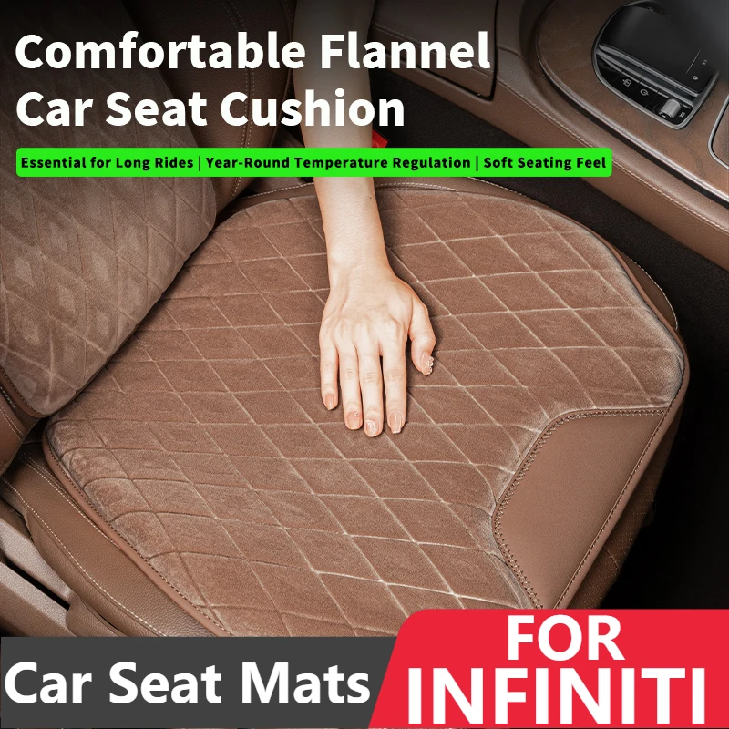 

Car Seat Mats For Infiniti QX80‌ QX60‌ QX55 QX50 Q50‌ Q60 Q45 EX25‌ Flannel Back Seat Pad Protector Covers Cushion Accessories