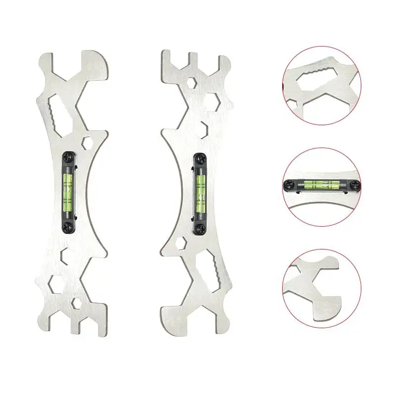 Stainless Steel Hot And Cold Water Pipe Leveler With Bubble Level Indicator,Tools, Faucet/Shower/Water Heater/Pipe Leveling Tool