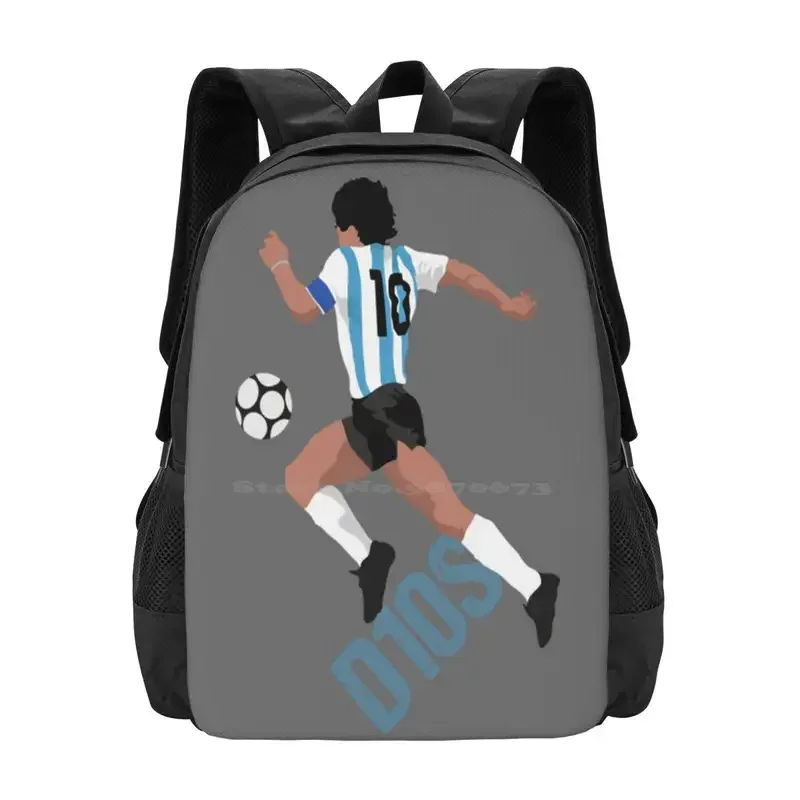 Tas sekolah penjualan laris D10S Argentina tas punggung modis tas mode populer Rip Maradona Rip D10S pasangan Maradona Fan New