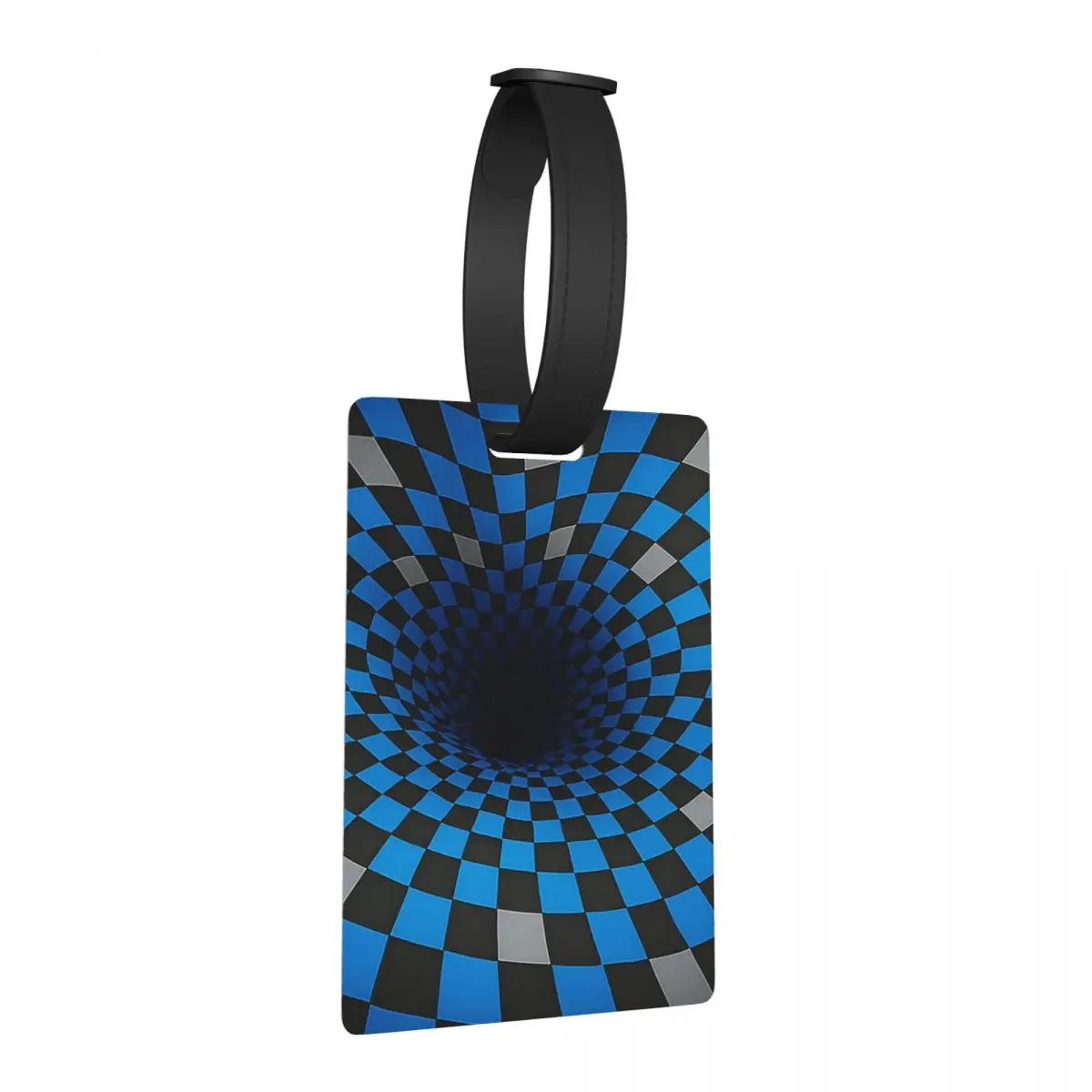 

Hypnotic Chessboard 3D Vortex Illusion Luggage Tags Suitcase Accessorie Travel Baggage Boarding Tag Label Holder ID Name Address