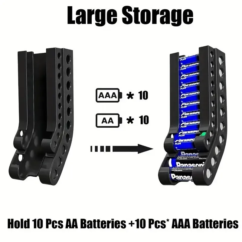 Popular Battery Storage and Organization Rack Battery Storage Bracket No. 5 and No. 7 Battery Wall-mounted Storage Rack