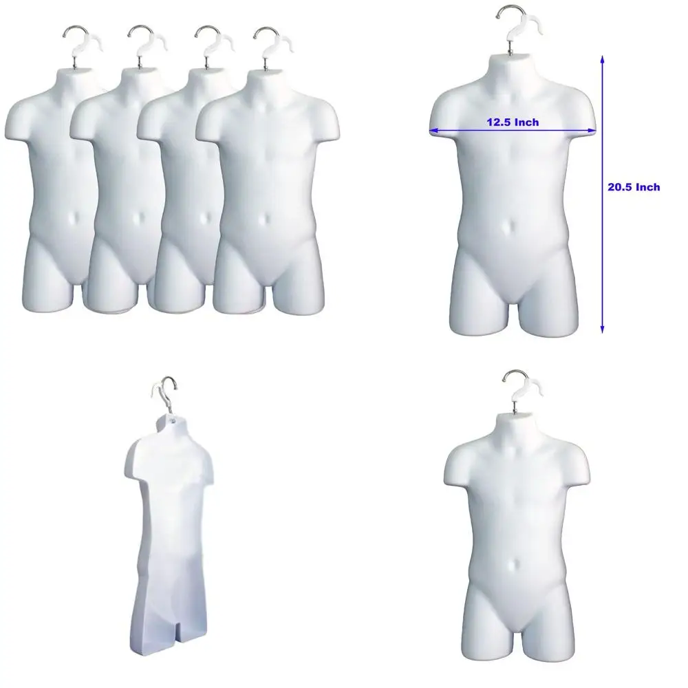 

Складные белые детские демонстрационные стеллажи с полой спинкой и крючками для подвешивания, подходят для футболок, для использования на прилавке, размеры 5T-7