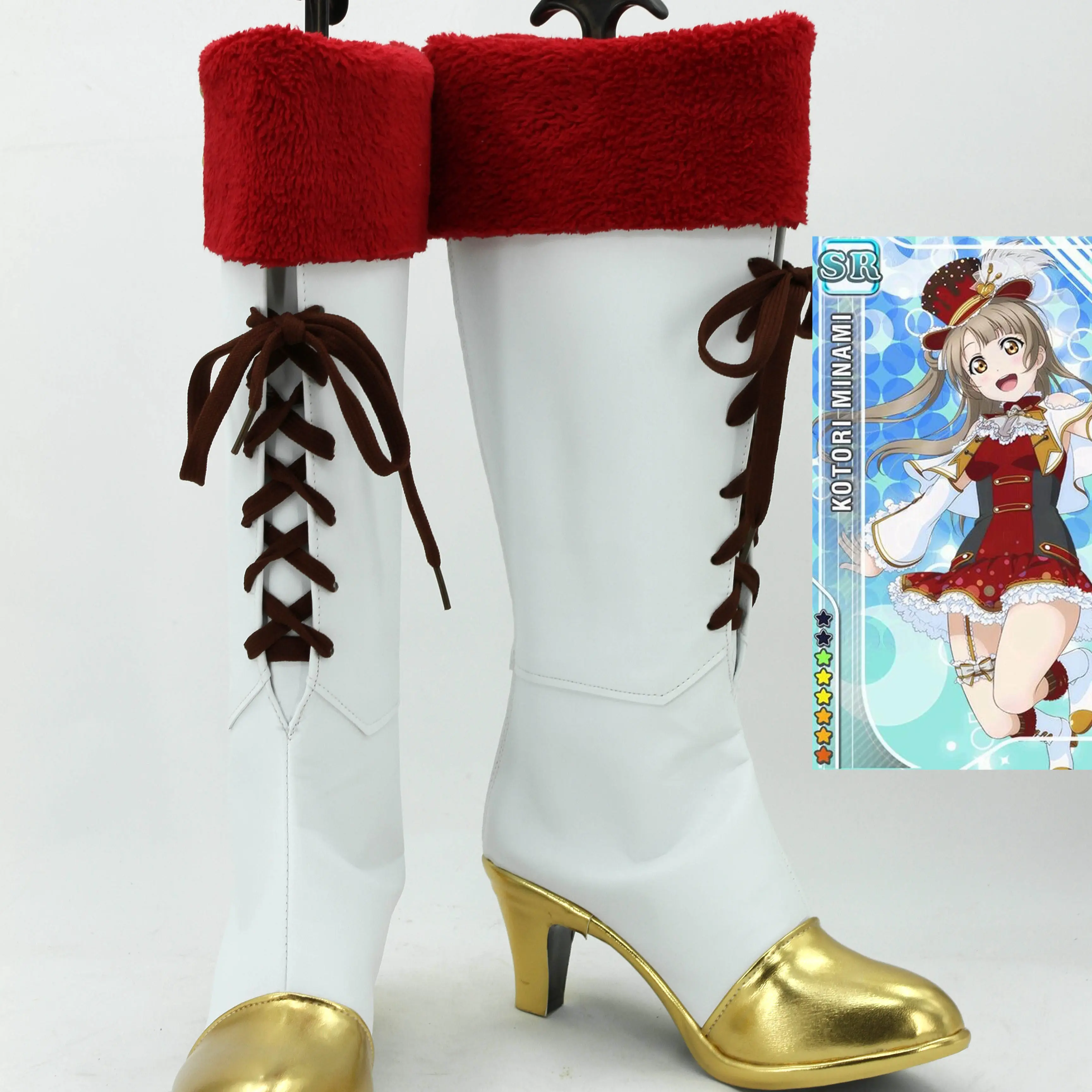 

LoveLive! Минами Котори ‌ Обувь для косплея, туфли на высоком каблуке, сапоги из искусственной кожи ручной работы