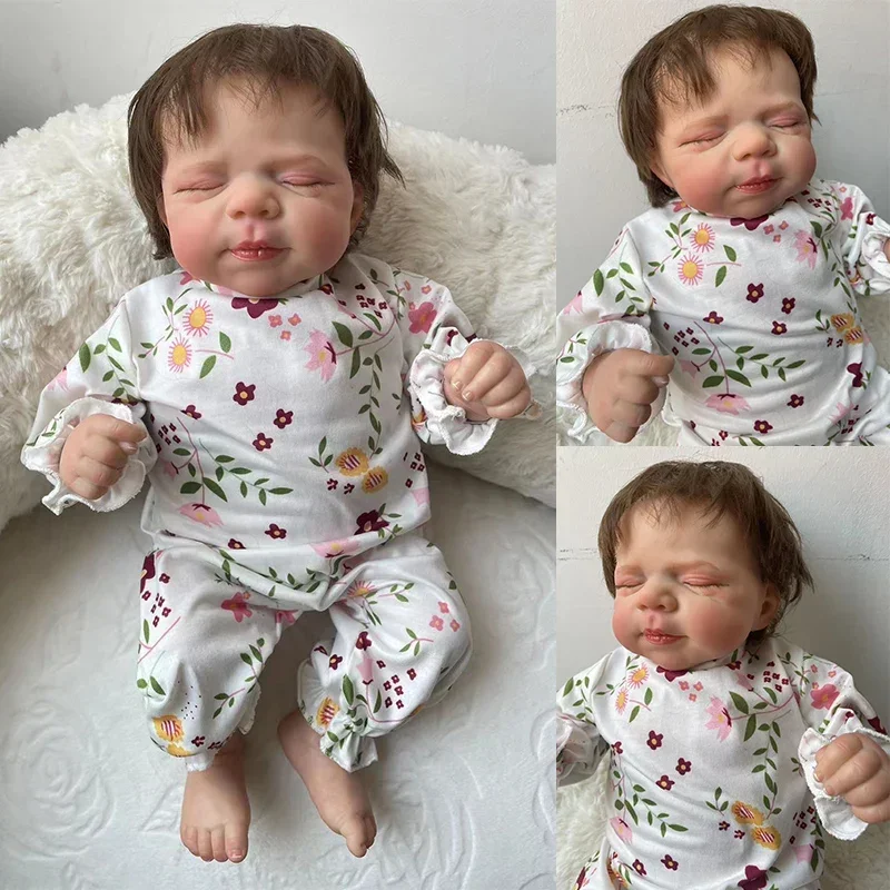 48CM Pascale Reborn Baby Doll Newborn Sleeping Baby Bebe Reborn 3D Paiting Skin with Many Details Veins куклы реборн Doll Toys