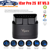 NEW Vgate iCar Pro 2S ELM327 Bluetooth 5.3 V2.3 Car OBD Scanner Upgraded EV Auto Diagnostic Tool BimmerCode for IOS Android PC