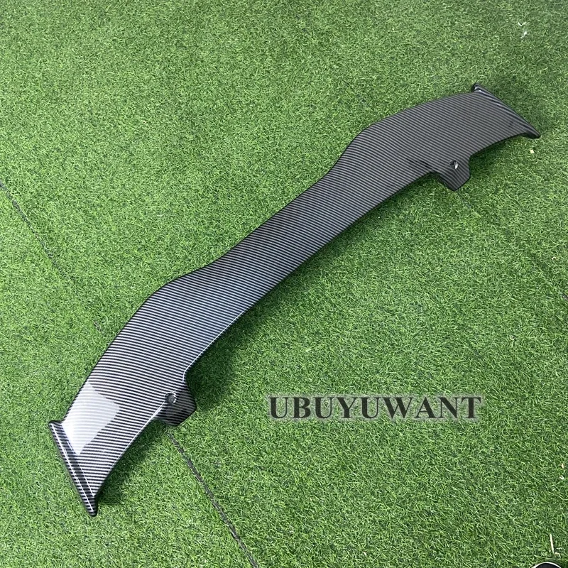 UBUYUWANT Spoiler For Ford S-MAX 2006-2015 ABS Plastic Carbon Color Hatchback Universal Roof Rear Wing Body Kit Car Accessories