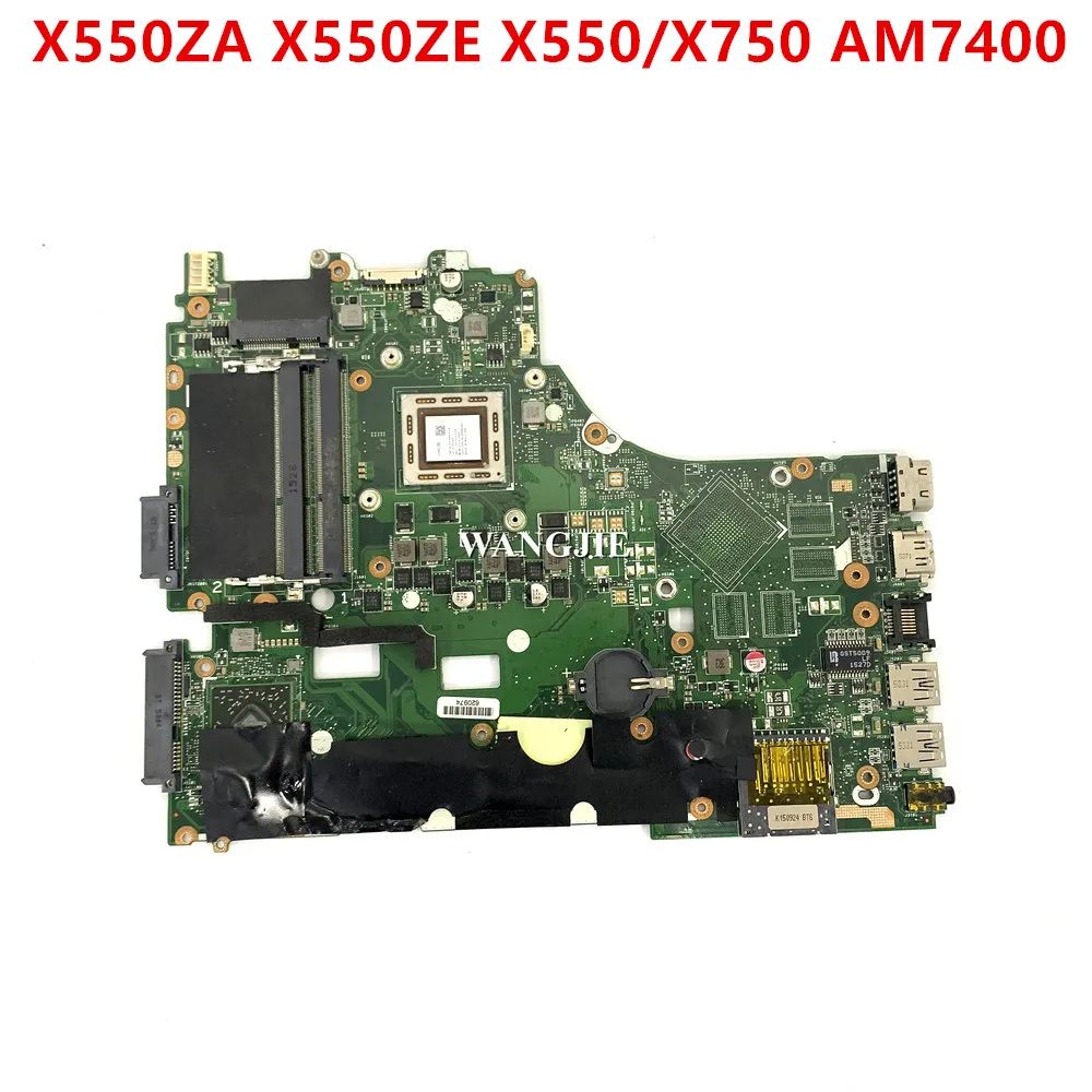 

60NB07A0-MB1400 для ASUS X550ZE X550 X750 K550Z X550ZA Материнская плата с A8-7400 X550ZA Материнская плата протестирована нормально
