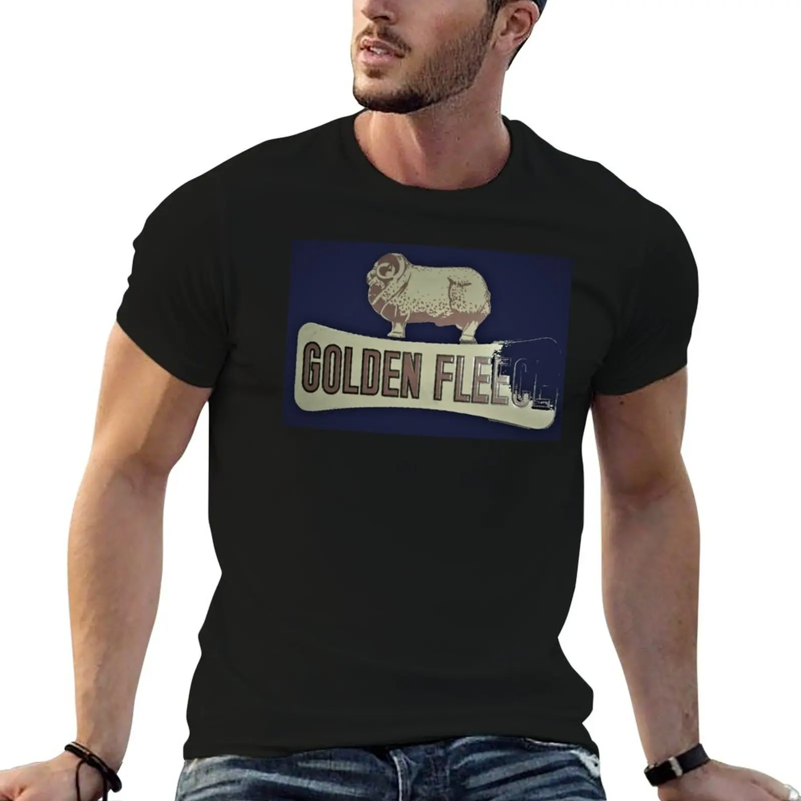 

Vintage golden fleece sign T-Shirt anime tshirt t shirt man plain t shirt custom print T-shirt